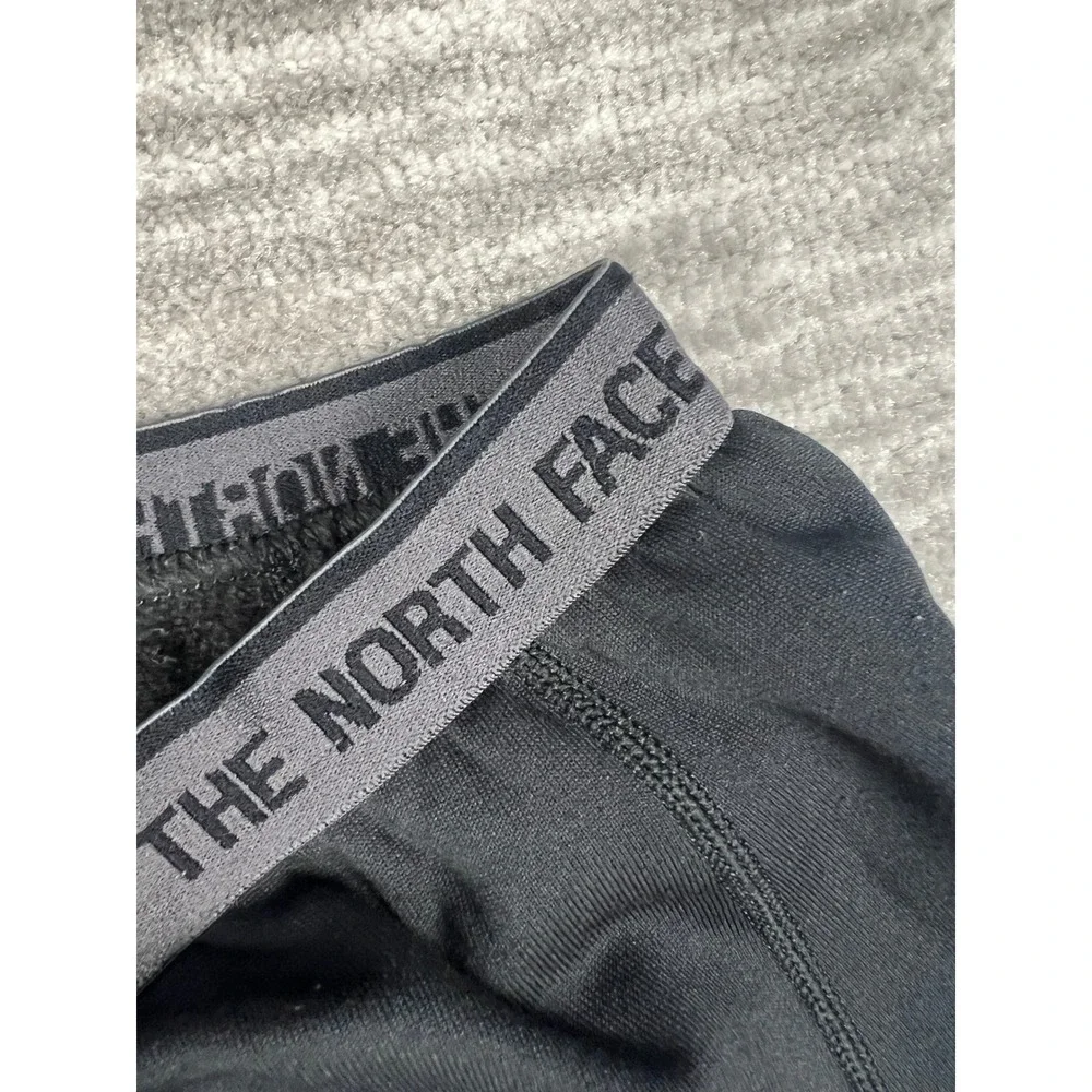The North Face Leggings Mens L Black FlashDry Base Layer Tights Logo Waistband